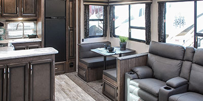 2019 KZ RV Durango Half-Ton D256RKT Fifth Wheel Dinette