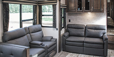 2019 KZ RV Durango Half-Ton D256RKT Fifth Wheel Theater Seating