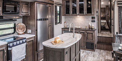 2019 KZ RV Durango Half-Ton D283RLT Fifth Wheel Kitchen