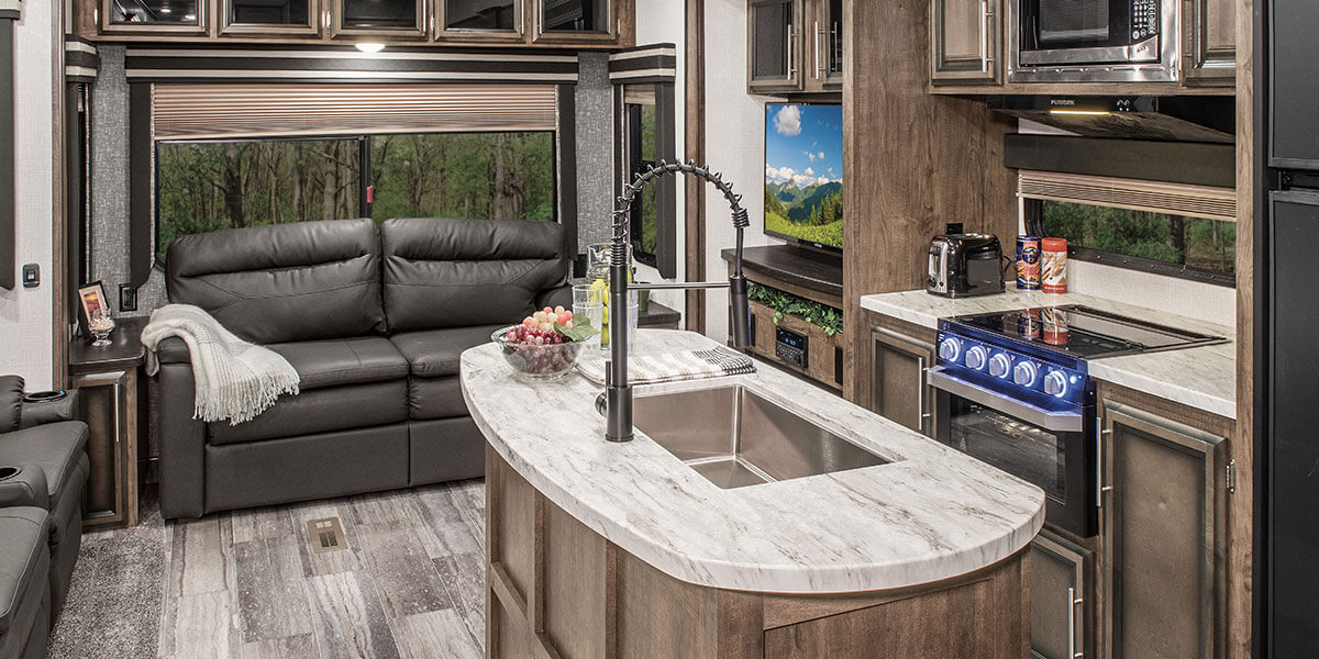 2020 KZ RV Durango Half-Ton D294MBQ Fifth Wheel Living Room