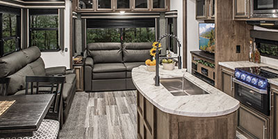 2020 KZ RV Durango Half-Ton D283RLT Fifth Wheel Living Room