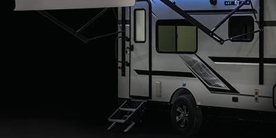 2019 KZ RV Escape E180TH Travel Trailer Toy Hauler Exterior Awning