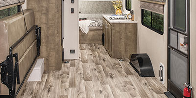 2019 KZ RV Escape E180TH Travel Trailer Toy Hauler Cargo Area