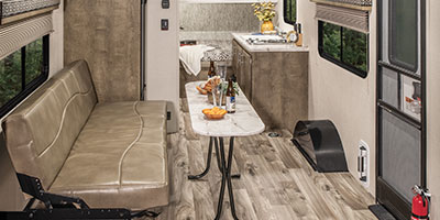 2019 KZ RV Escape E180TH Travel Trailer Toy Hauler Dinette