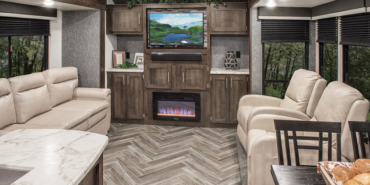 2020 KZ RV Sportsmen 363FL Travel Trailer Living Room