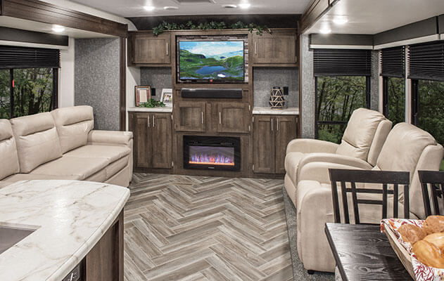 2020 KZ RV Sportsmen 363FL Travel Trailer Living Room