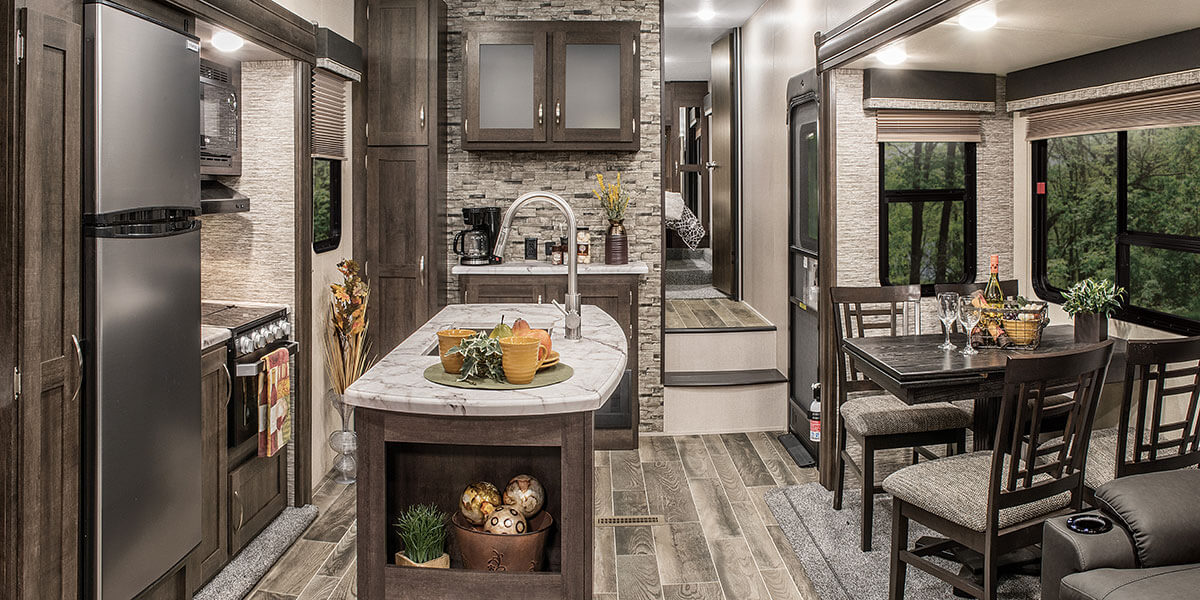 2019 KZ RV Sportsmen 303RL Fifth Wheel Kitchen