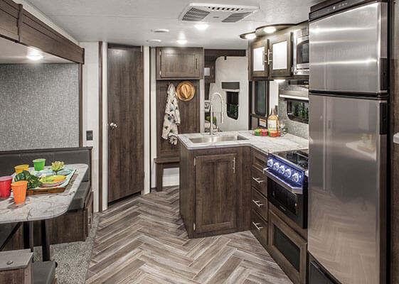 2020 KZ RV Sportsmen LE 301BHKLE Travel Trailer Kitchen