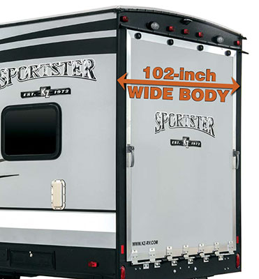 2020 KZ RV Sportster Fifth Wheel Toy Hauler 102-Inch Wide Body