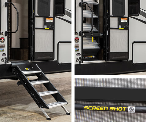 2020 KZ RV Sportster Toy Hauler Exterior Steps