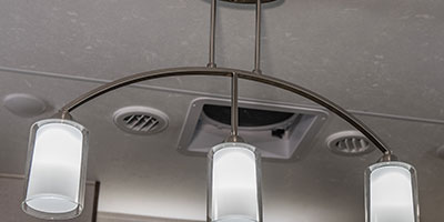 2019 KZ RV Venom 3911TK Fifth Wheel Toy Hauler Kitchen Light Detail