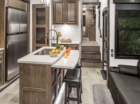 2020 KZ RV Venom 4013TK Fifth Wheel Toy Hauler Kitchen