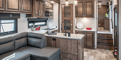 2020 KZ RV Venom 3911TK Fifth Wheel Toy Hauler Kitchen