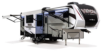 2019 KZ RV Venom V-Series V3411TK Fifth Wheel Toy Hauler Exterior Awning