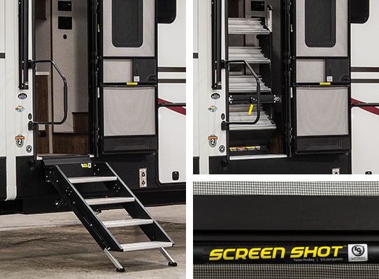 2020 KZ RV Venom 4013TK Fifth Wheel Toy Hauler Exterior Steps