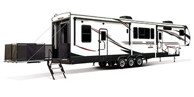 2020 KZ RV Venom V-Series V3916TK Fifth Wheel Toy Hauler Exterior Patio