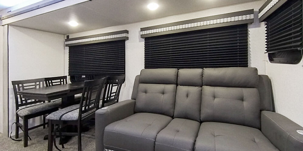 2021 KZ RV Connect C313MK Travel Trailer Dinette and Sofa