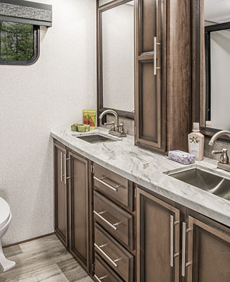 2021 KZ RV Durango D326RLT Fifth Wheel Bathroom