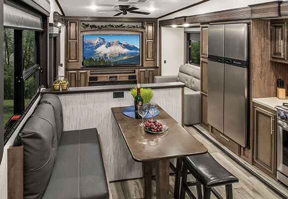 2021 KZ RV Durango D326RLT Fifth Wheel Dinette