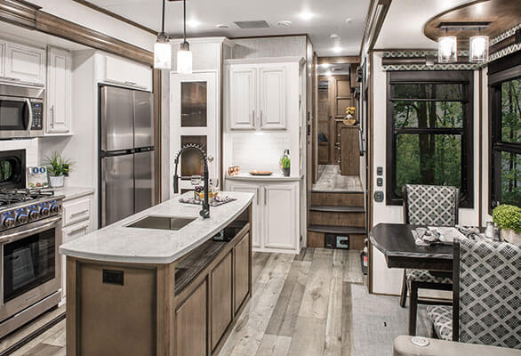 2021 KZ RV Durango Gold G356RLT Fifth Wheel Kitchen