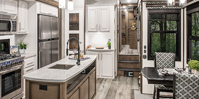 2021 KZ RV Durango Gold G356RLT Fifth Wheel Kitchen