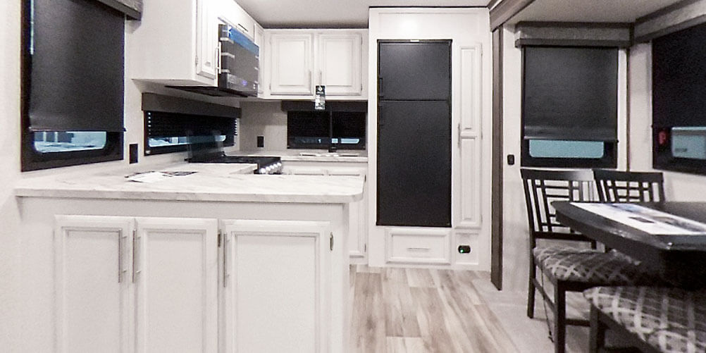 2021 KZ RV Durango Half-Ton D256RKT Fifth Wheel Kitchen