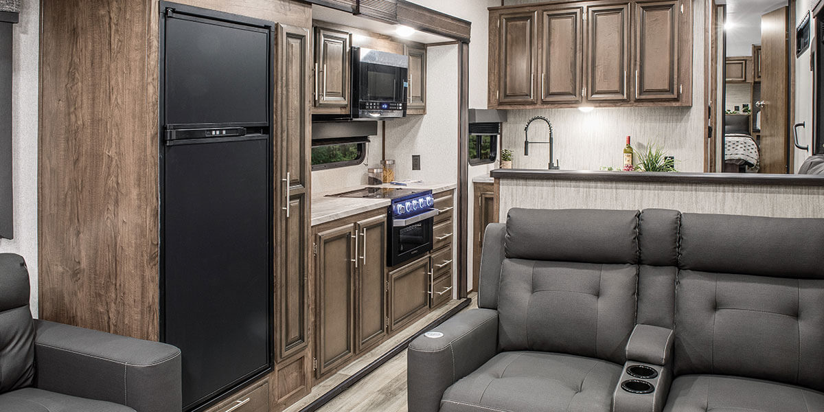 2021 KZ RV Durango Half-Ton D290RLT Fifth Wheel Kitchen