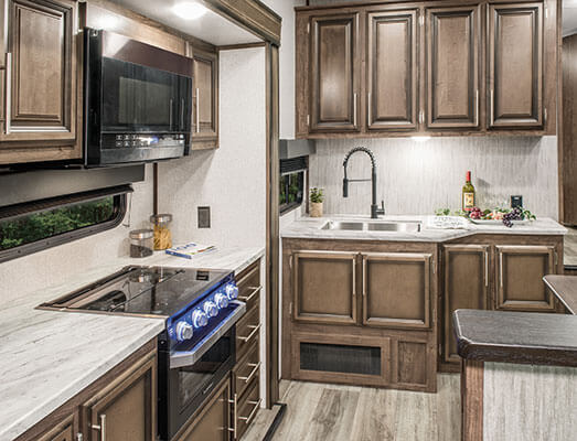 2021 KZ RV Durango Half-Ton D290RLT Fifth Wheel Kitchen Cabinets