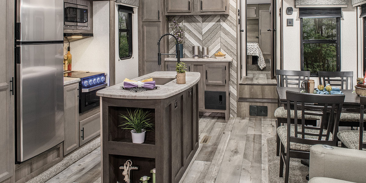 2021 KZ RV Sportsmen 303RL Fifth Wheel Kitchen