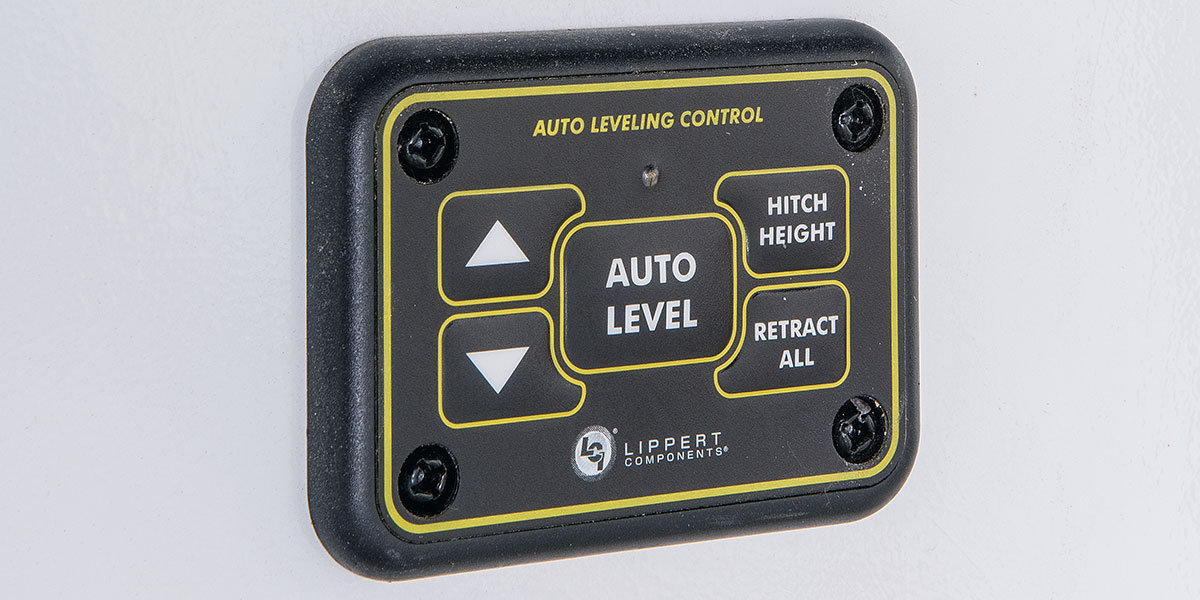 2021 KZ RV Sportsmen 303RL Fifth Wheel Exterior Auto Leveling Controls