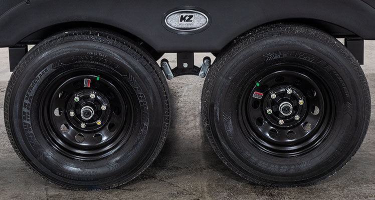 2022 KZ RV Sportsmen SE 281BHSE Travel Trailer Exterior Wheels