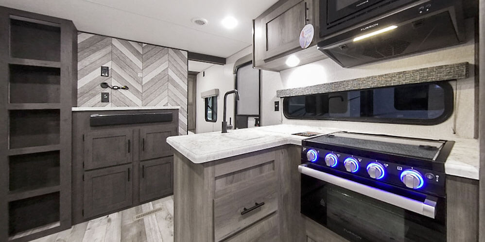 2021 KZ RV Sportsmen SE 301BHKSE Travel Trailer Kitchen