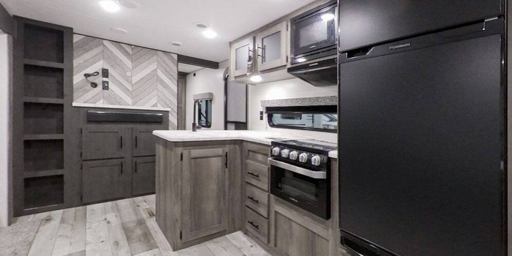 2021 KZ RV Sportsmen SE 312BHKSE Travel Trailer Kitchen