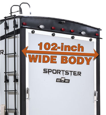 2021 KZ RV Sportster Toy Haulers 102-Inch Wide Body