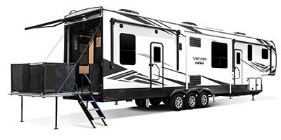 2021 KZ RV Venom 4113TK Fifth Wheel Toy Hauler Exterior Patio