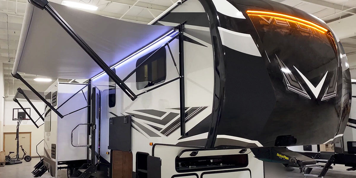 2021 KZ RV Venom 3911TK Fifth Wheel Toy Hauler Quick Tour Video