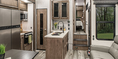 2021 KZ RV Venom V-Series V3916TK Fifth Wheel Toy Hauler Kitchen