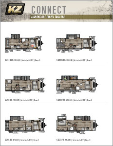 2022 KZ RV Connect Lightweight Travel Trailers Flyer