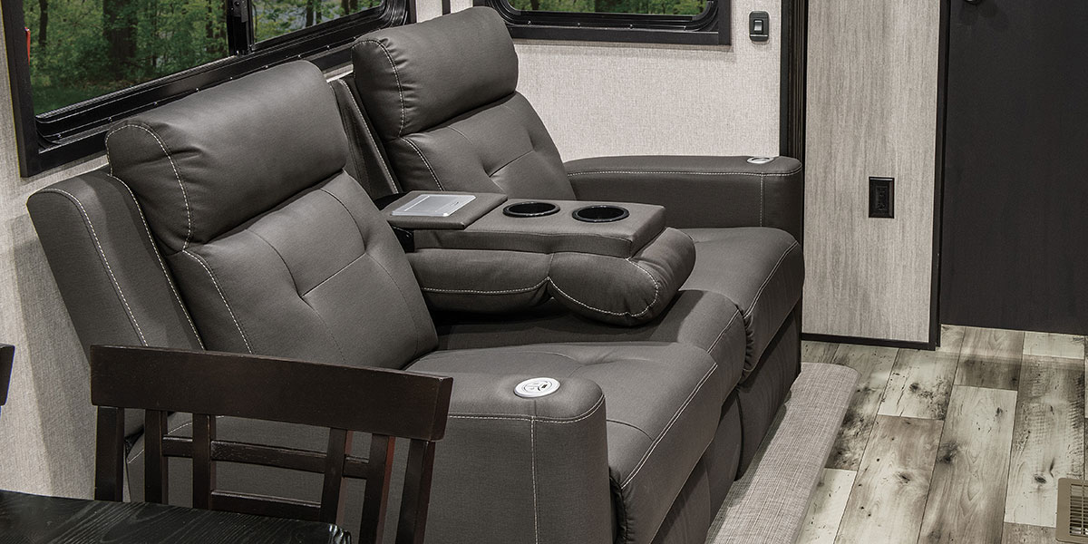 2022 KZ RV Durango D348BHF Fifth Wheel Theater Seating