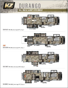 2022 KZ RV Durango Full Profile Luxury Fifth Wheels Flyer