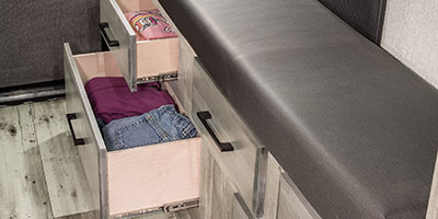 2023 KZ RV Durango D311BHD Fifth Wheel Bunk Area Drawers