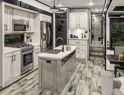 2022 KZ RV Durango Gold G358RPQ Fifth Wheel Kitchen