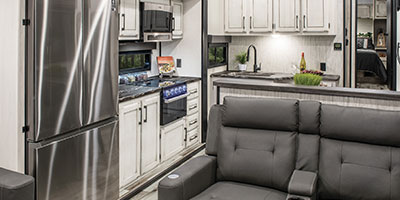 2023 KZ RV Durango Half-Ton D290RLT Fifth Wheel Kitchen