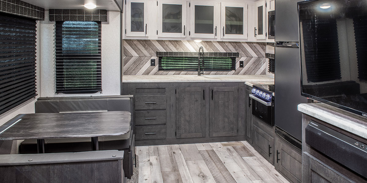 2023 KZ RV Sportsmen 303MB Fifth Wheel Kitchen