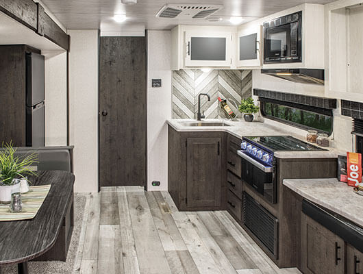 2022 KZ RV Sportsmen SE 251RSSE Travel Trailer Kitchen