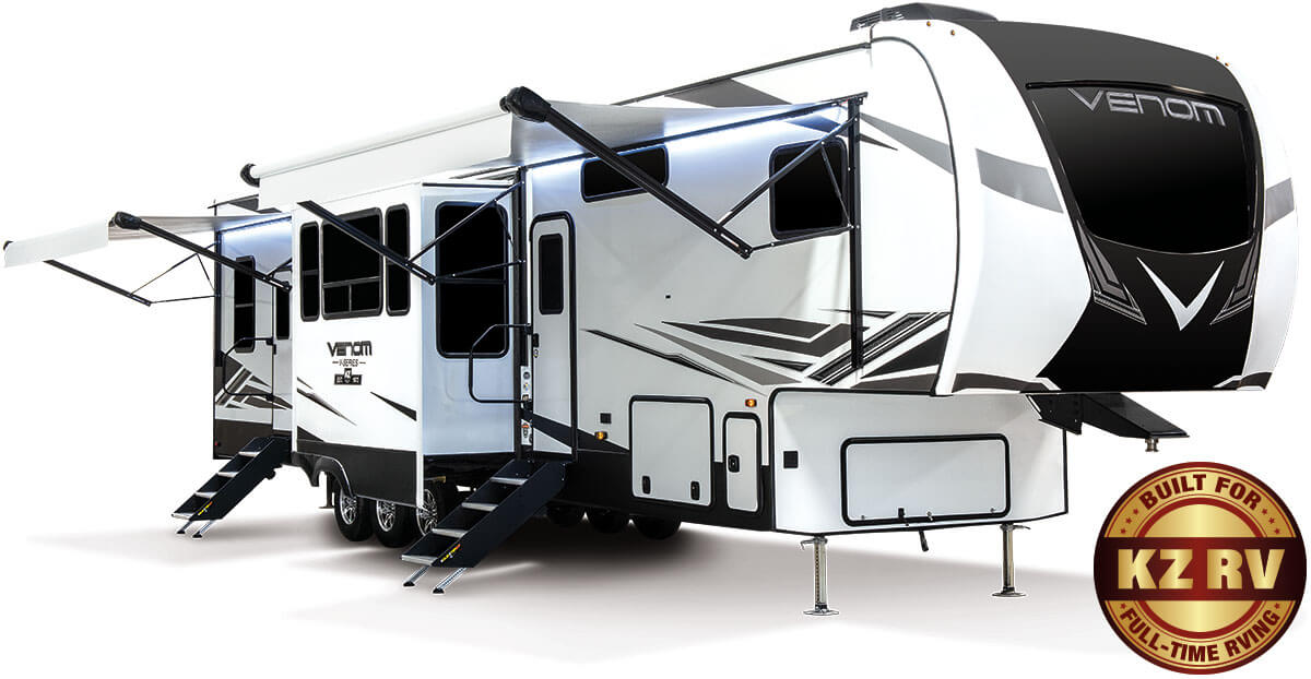 2022 KZ RV Venom V-Series Full Time RVing Fifth Wheel Toy Hauler