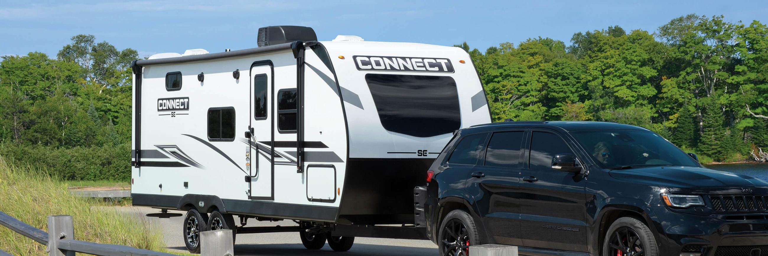 2023 KZ RV Connect SE C211MKSE Lightweight Travel Trailer with Tow Vehicle