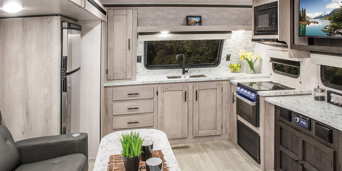 2023 KZ RV Connect SE C221FKKSE Travel Trailer Kitchen