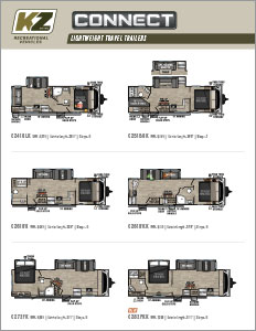 2023 KZ RV Connect Lightweight Travel Trailers Flyer