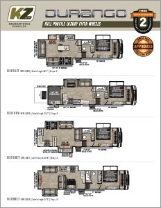 2023 KZ RV Durango Full Profile Luxury Fifth Wheels Flyer